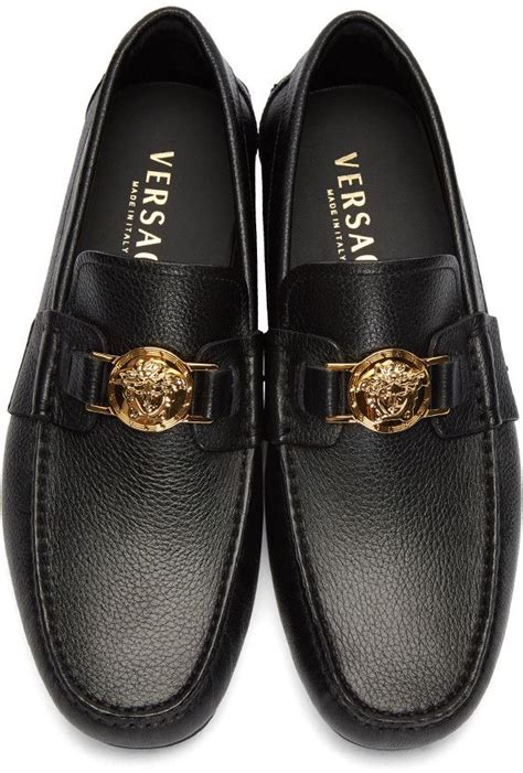 versace black shoes mens|formal versace shoes men.